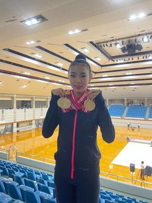 在校生の丸山莉奈さんが「関東ジュニア女子新体操選手権大会」で優勝!
