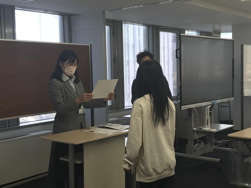 【名古屋】中学生コースの修了式がありました。